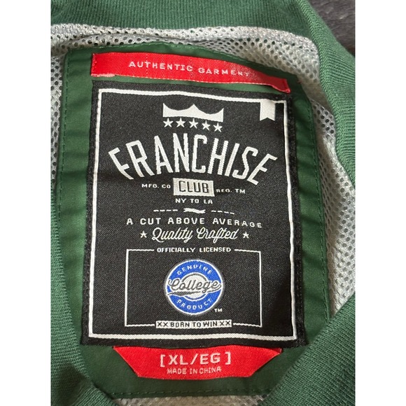 Miami Hurricanes Franchise Club Pullover Windbreaker‎ Mens Size XL - Picture 3 of 11